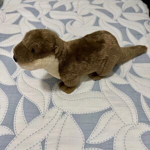Soft Brown Plush Otter Stuffed Animal - Cozy Small Pet Toy